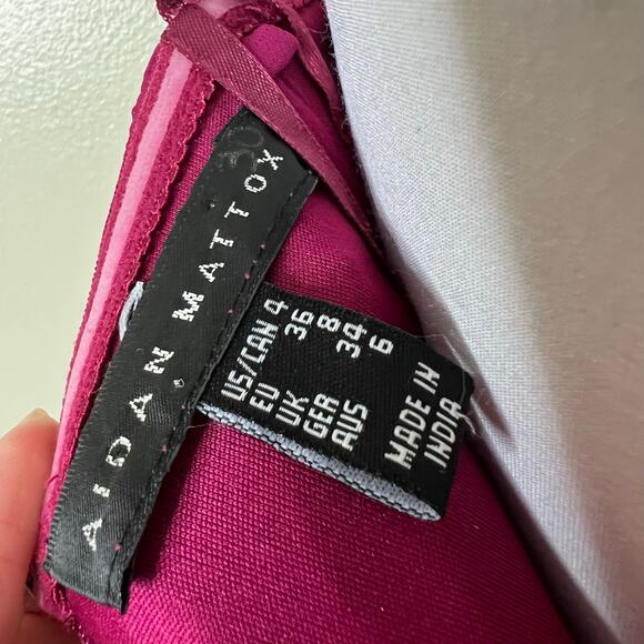 Aidan Mattox Formal Gown 4 Maxi Dress Beaded Prom Special Occasion Strapless New - Picture 5 of 12